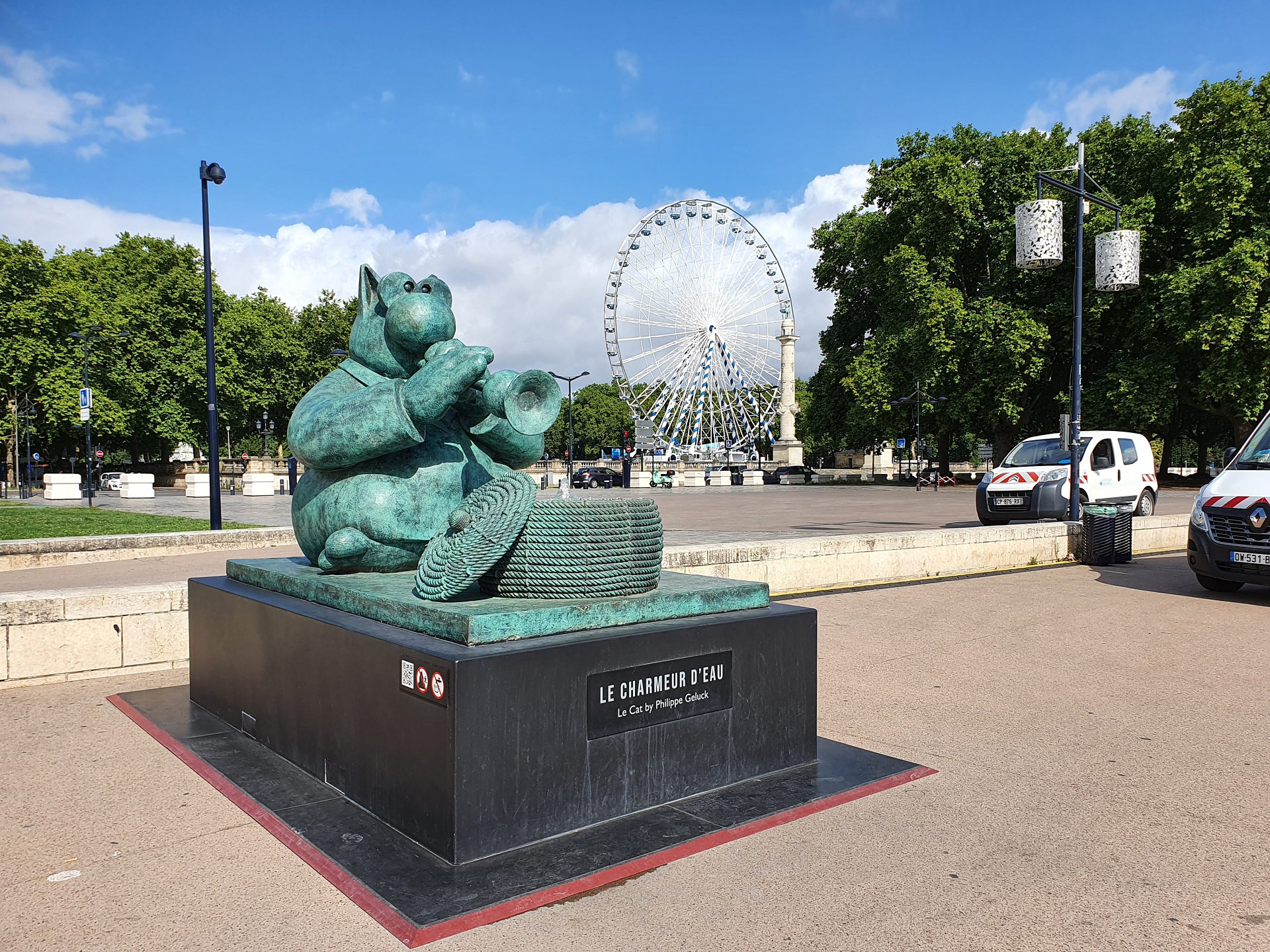 Geluck sculpture, Bordeaux
